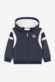 ${brand} C Logo-Appliqué Striped Hoodie ${colorDescription} ${masterID}