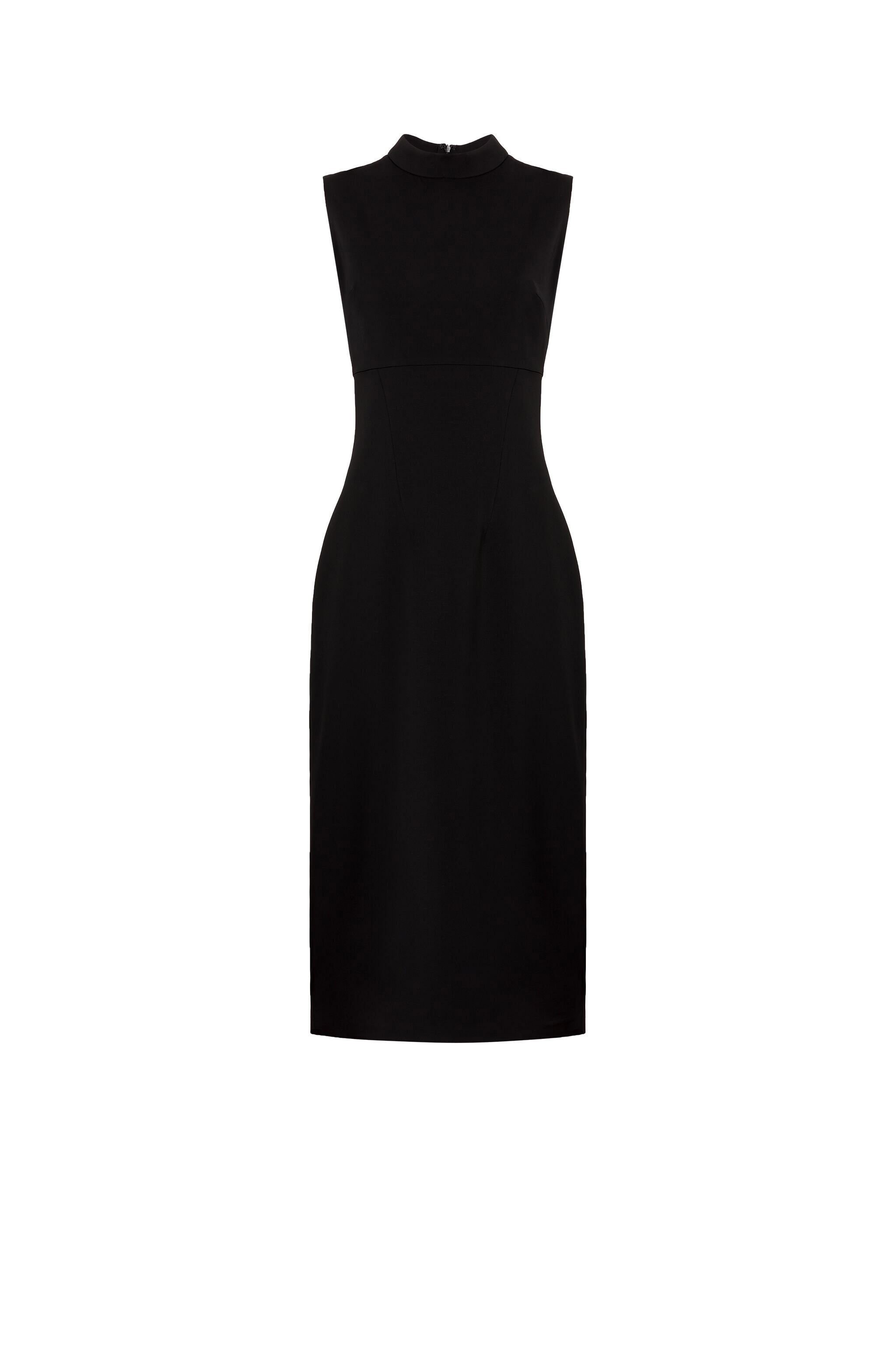 RC Mock-Neck Sleeveless Dress Noir KOT10E-KZ001