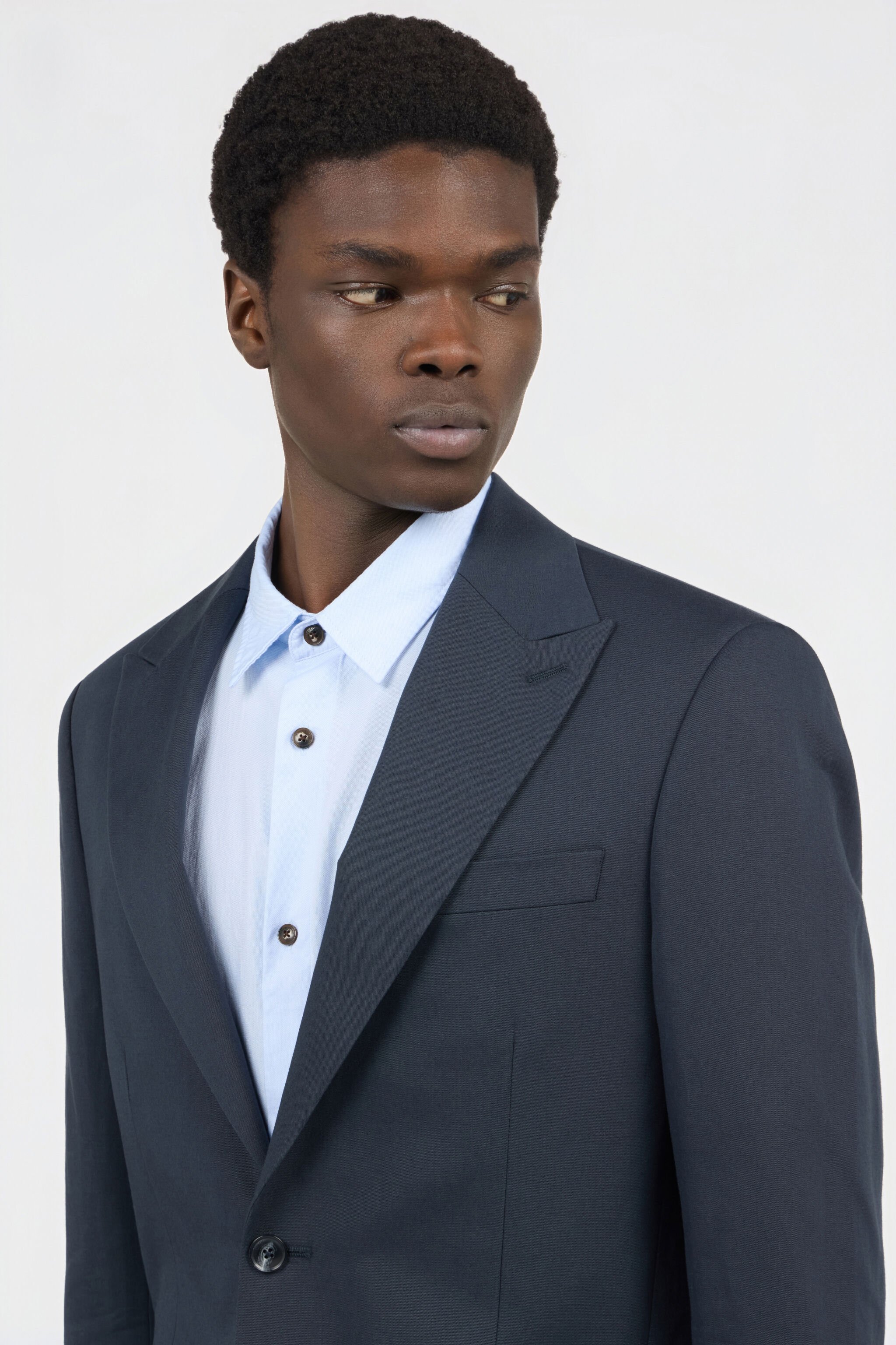 RC Blue Cotton and Linen Suit BLUE SOT40F-LG026