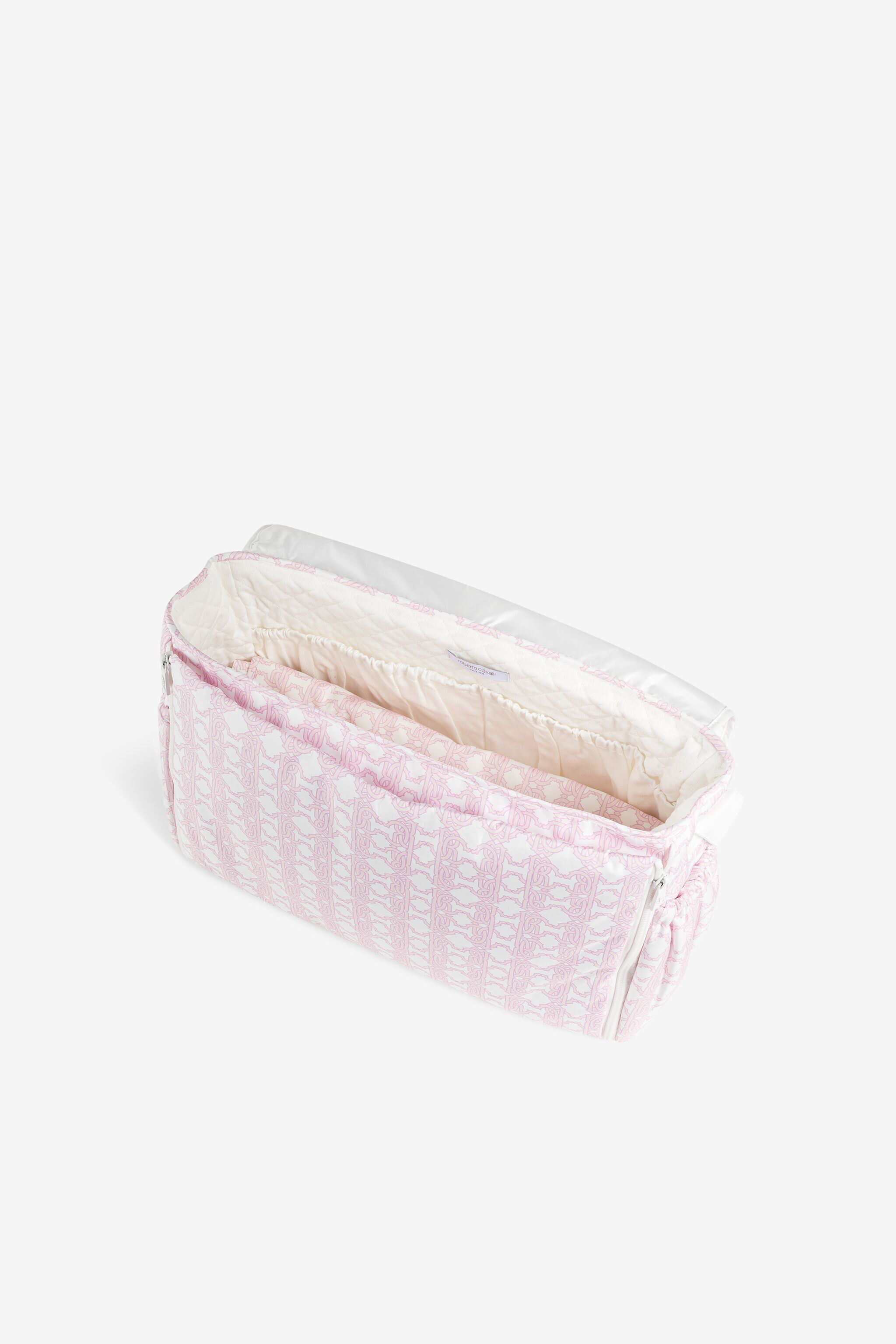 JU RC Monogram-Embroidered Changing Bag Pink RJT844-5RF66