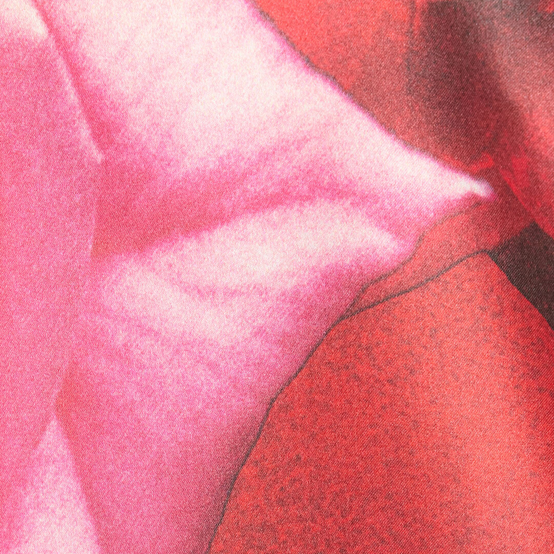 RC Miniblusenkleid mit Print Rose Rot UKT131-RYN48
