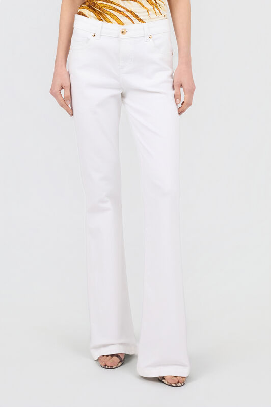 JC Denim Trousers in Cotton JC Denim Trousers in Cotton WHITE WFJ034-WF518
