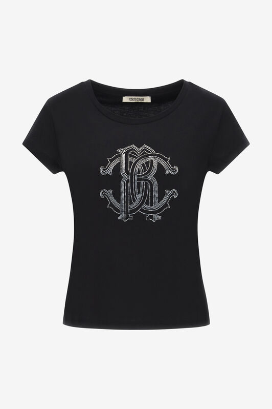 RC T-shirt with Monogram Mirror Snake RC T-shirt with Monogram Mirror Snake Black NOT60V-JD060