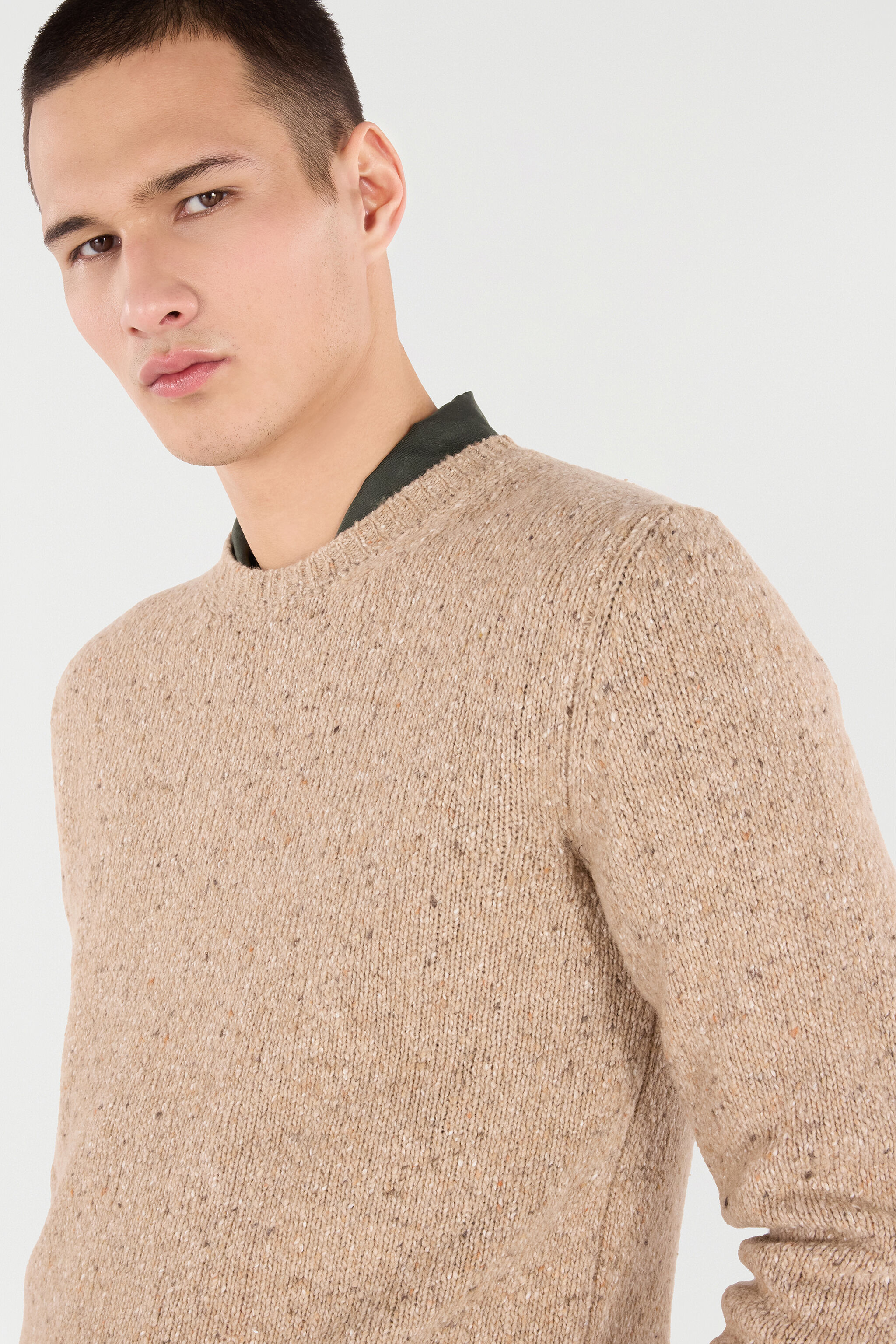 RC Pull À Col Ras-Du-Cou BEIGE POM60H-MQO38