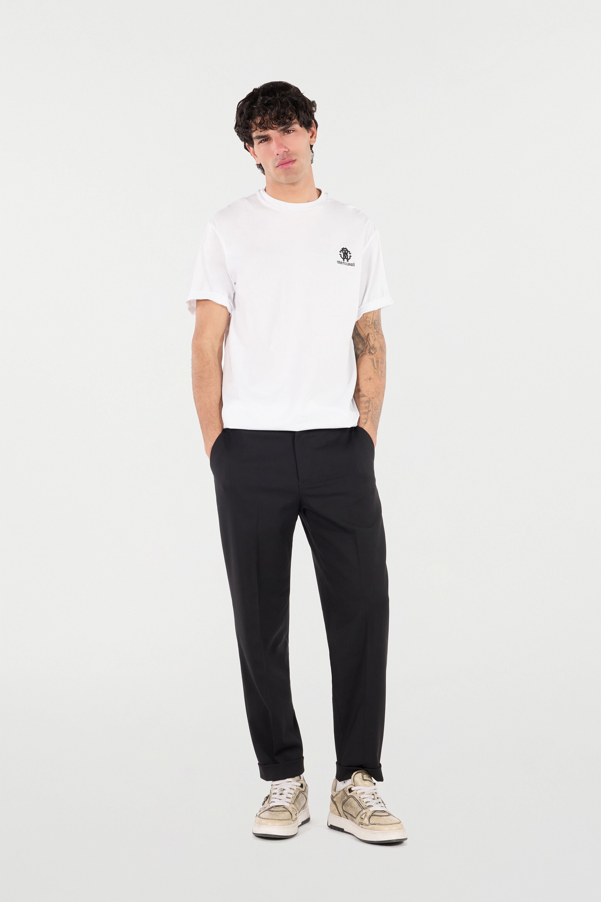 RC T-Shirt With RC Monogram And Logo Embroidery White POT60A-JD060