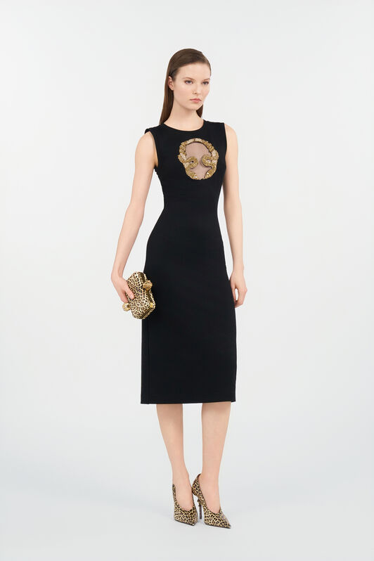 RC Abito con ricamo Serpentine RC Abito con ricamo Serpentine BLACK WKR139-JV027