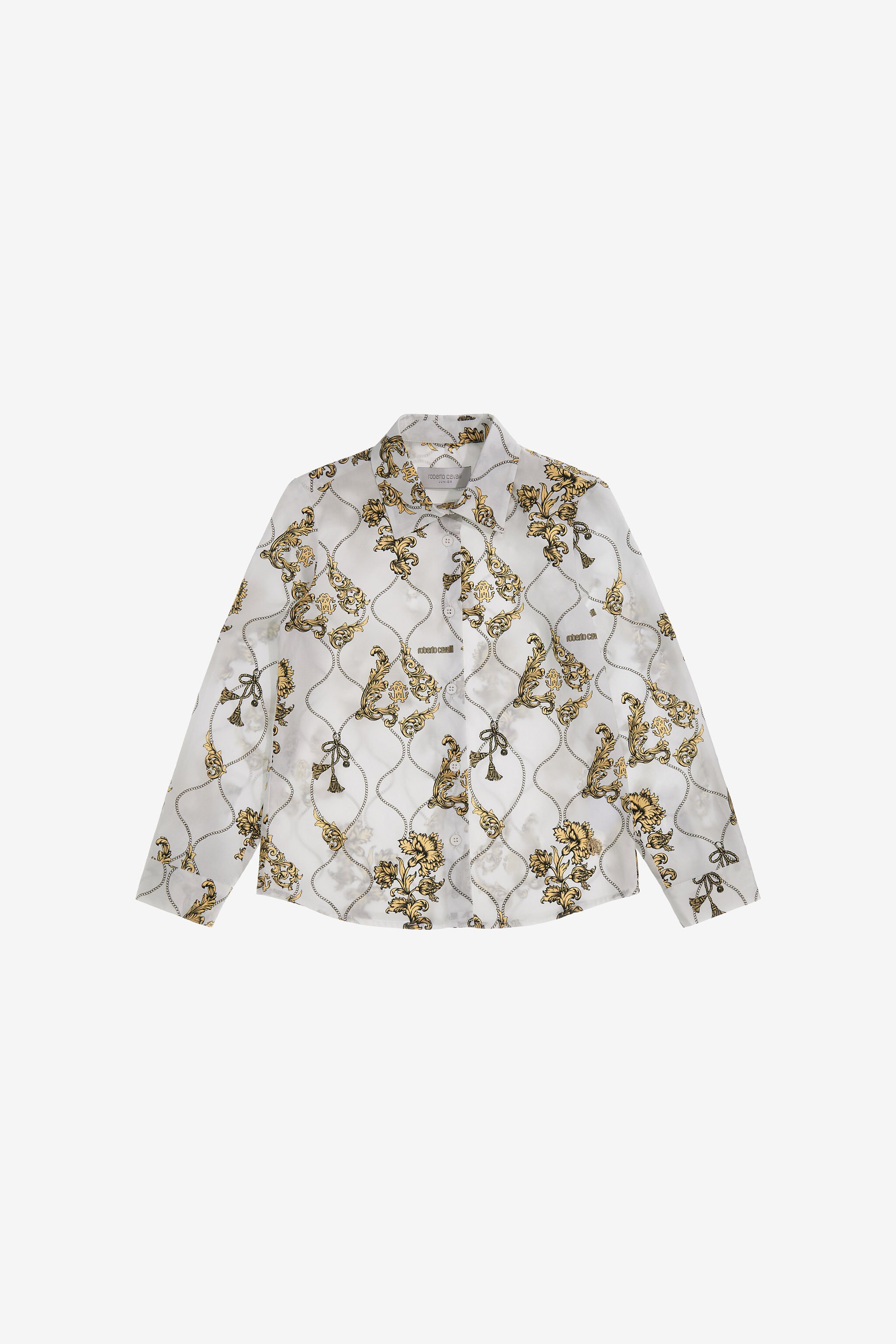 JU Printed shirt White SJT703-4FI74
