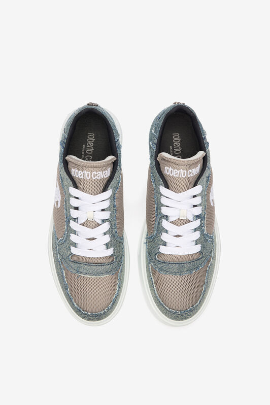 RC Denim And Mesh Sneakers Gray URS076-DL001