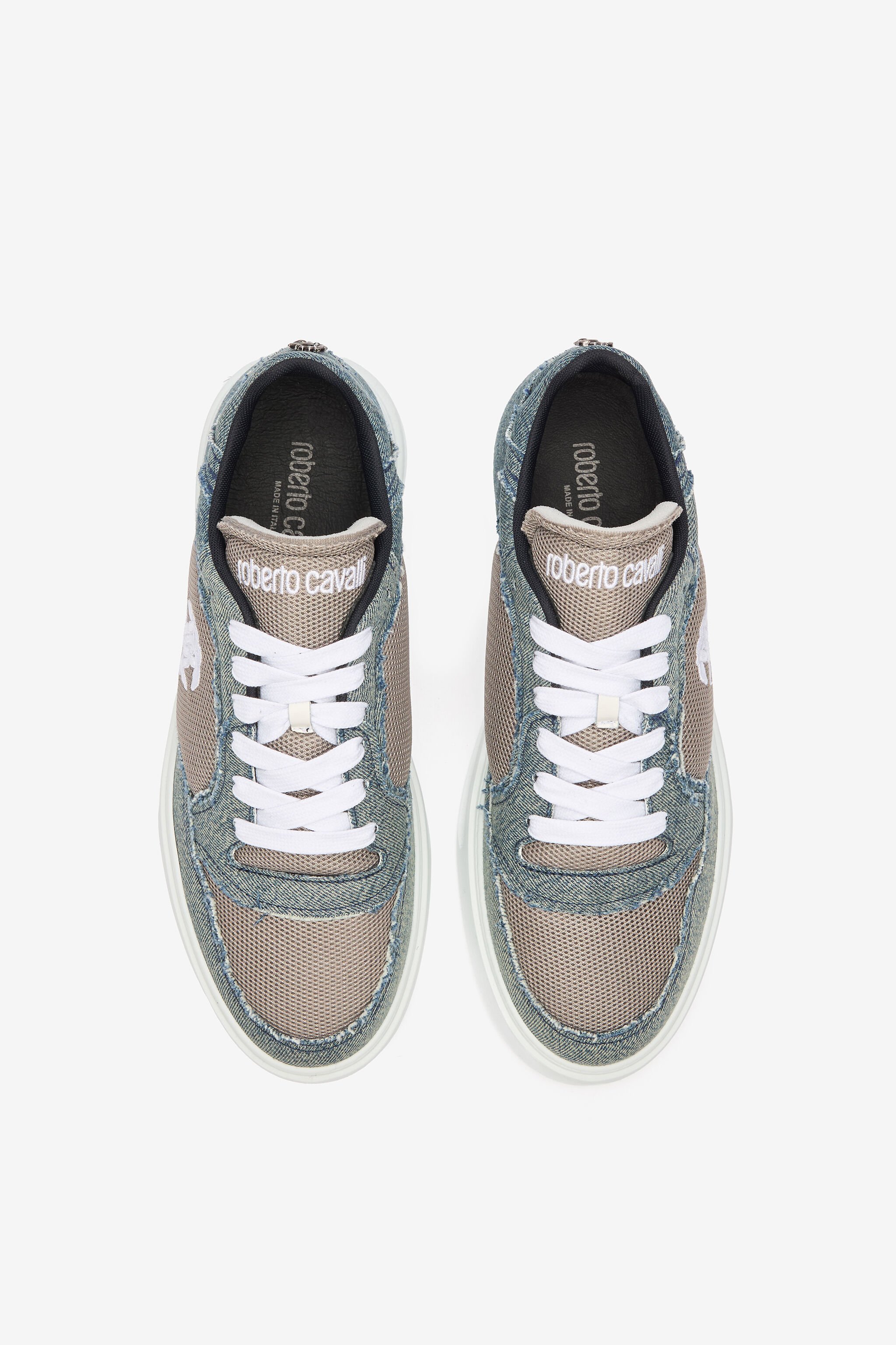 RC Denim And Mesh Sneakers Gray URS076-DL001