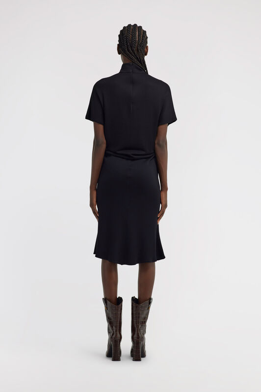 RC Short dress with knot Schwarz TWT128-JE040