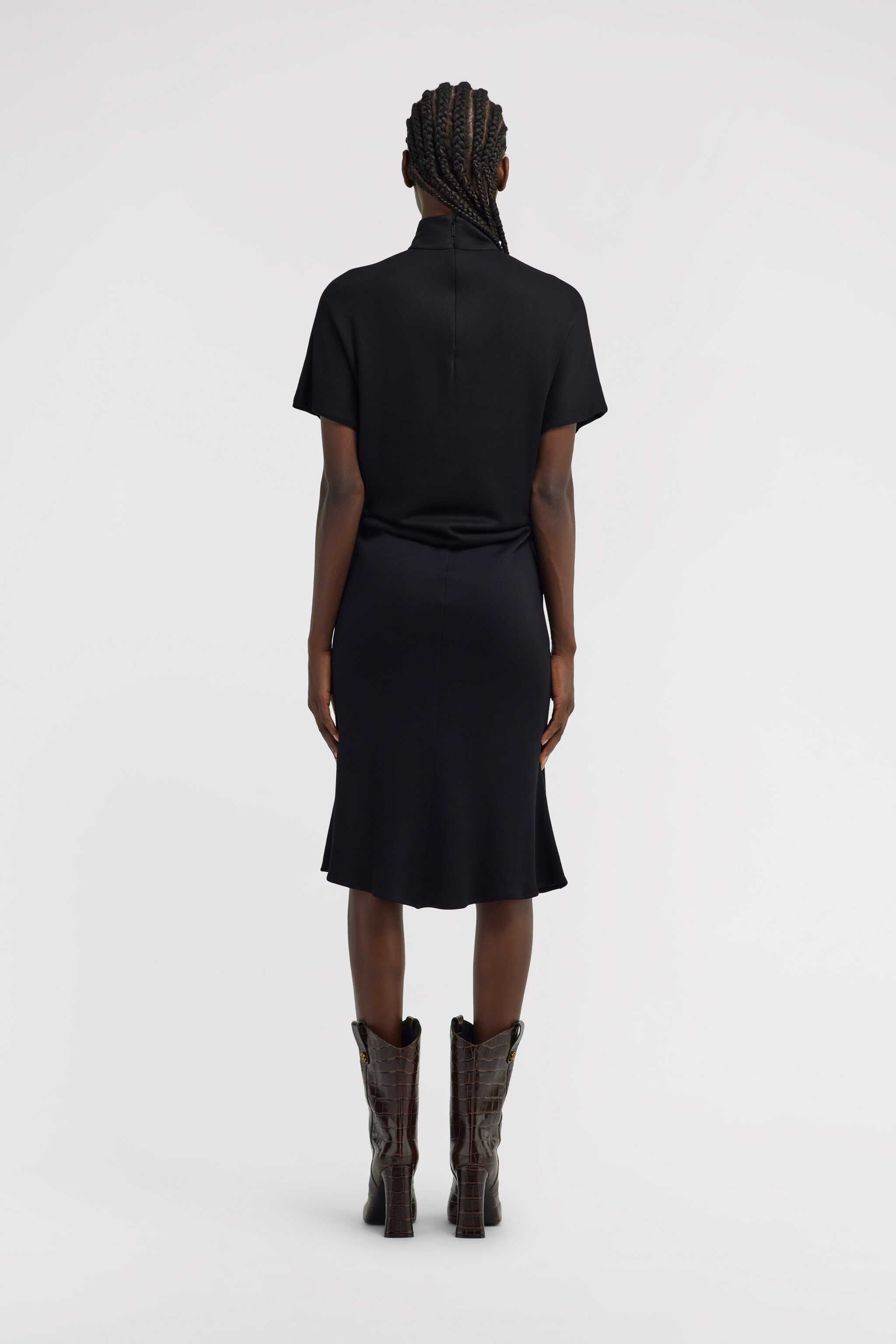 RC Short dress with knot Schwarz TWT128-JE040