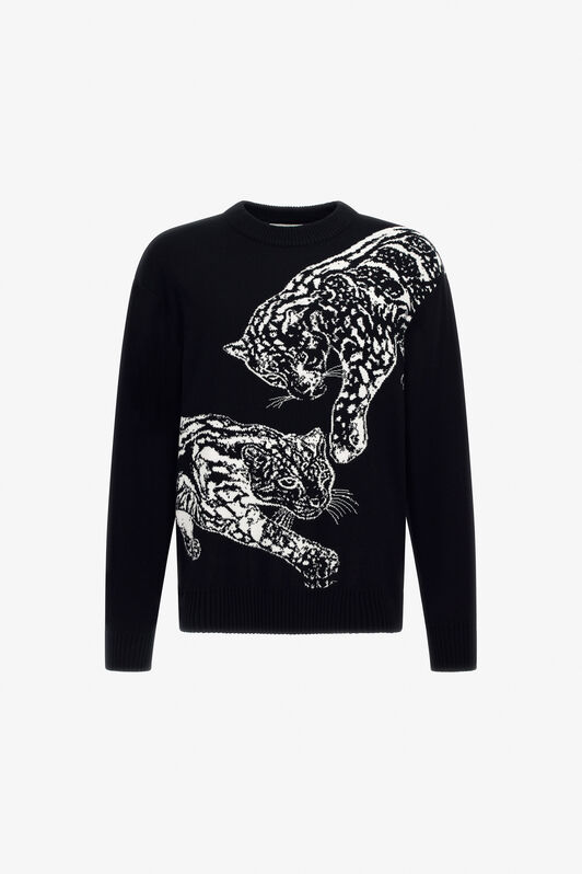 JC Just Cavalli crew neck sweater Black TFM007-TF027
