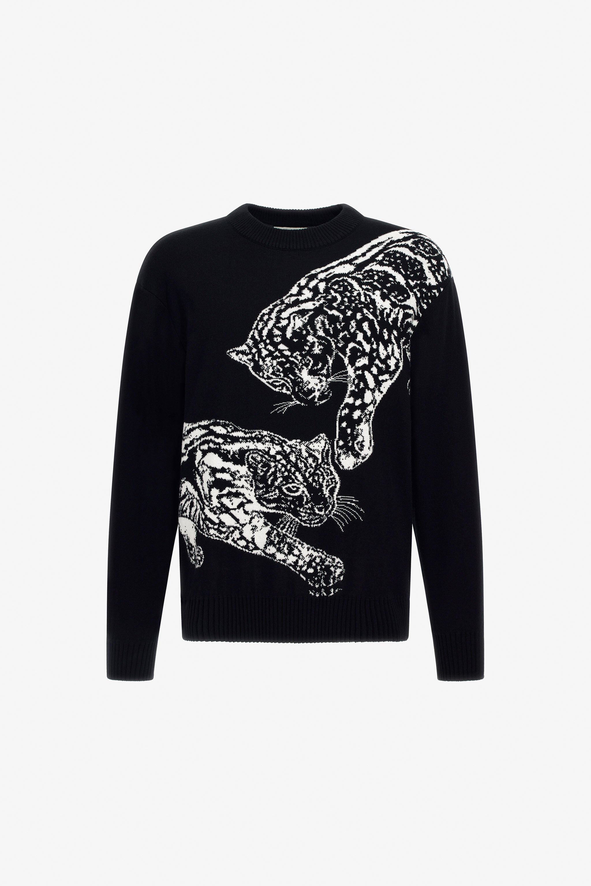 JC Just Cavalli crew neck sweater Black TFM007-TF027