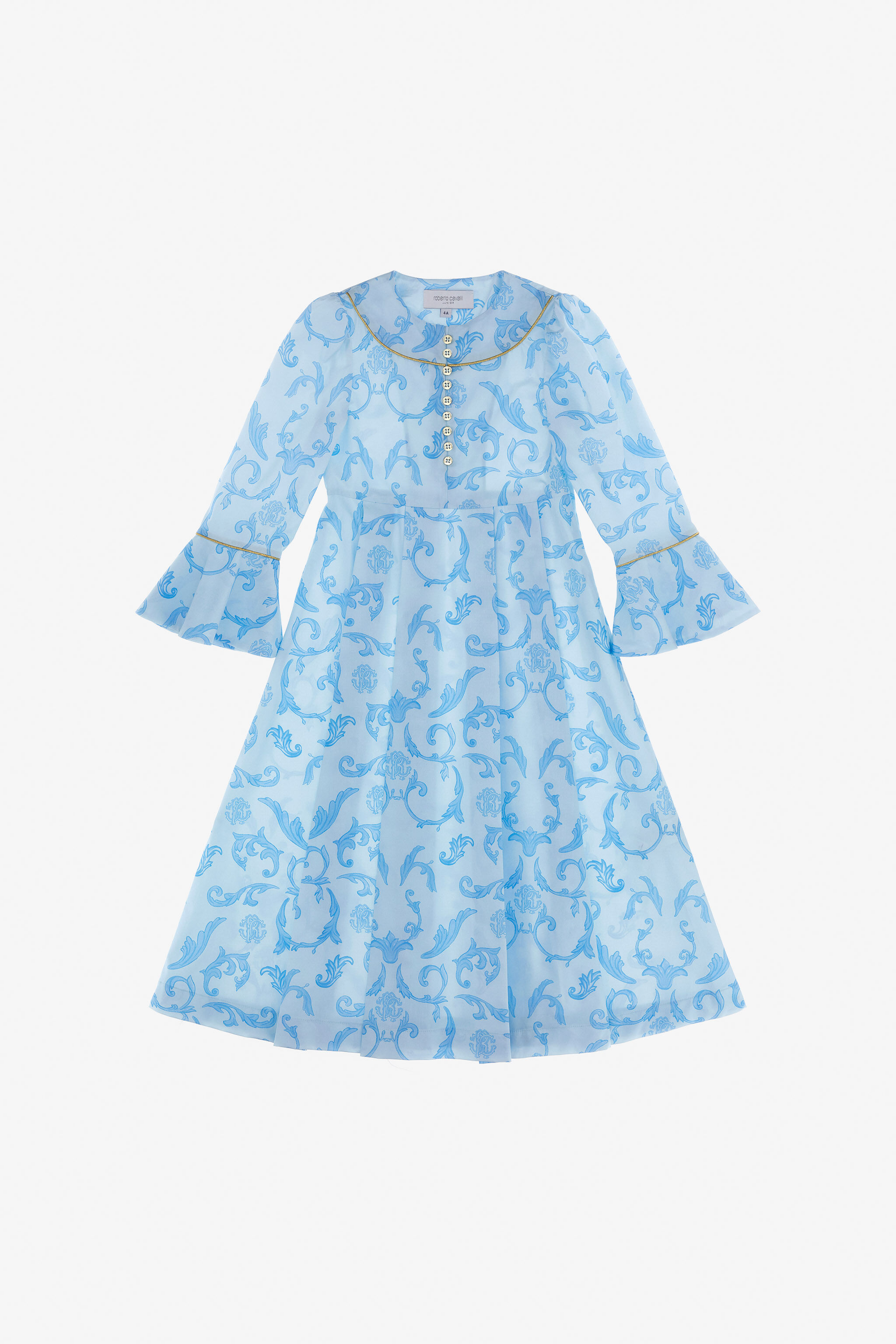 JU Printed Dress Light blue SJT180-7ML96