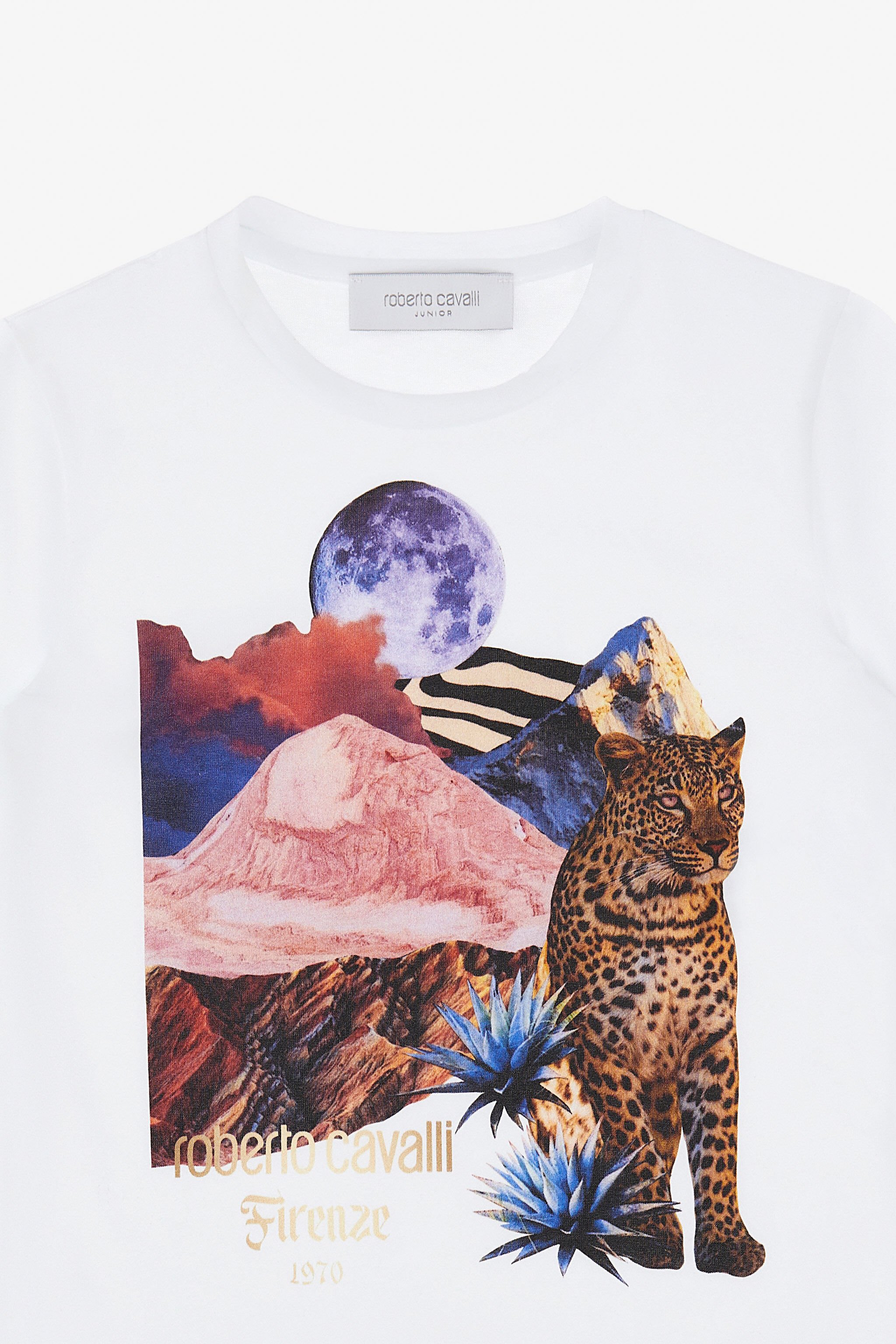 JU Printed T-shirt White TJT64T-JD001