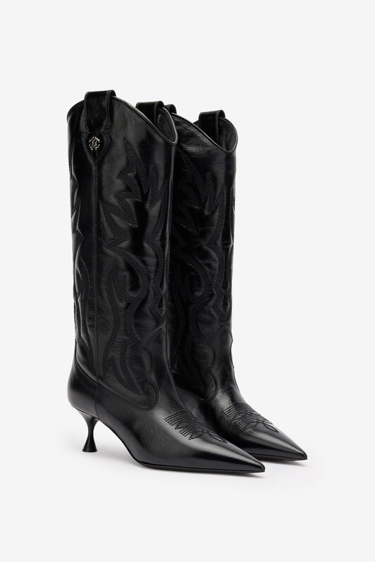 RC Bottes À Motif Flammé Noir UKS025-PZC66