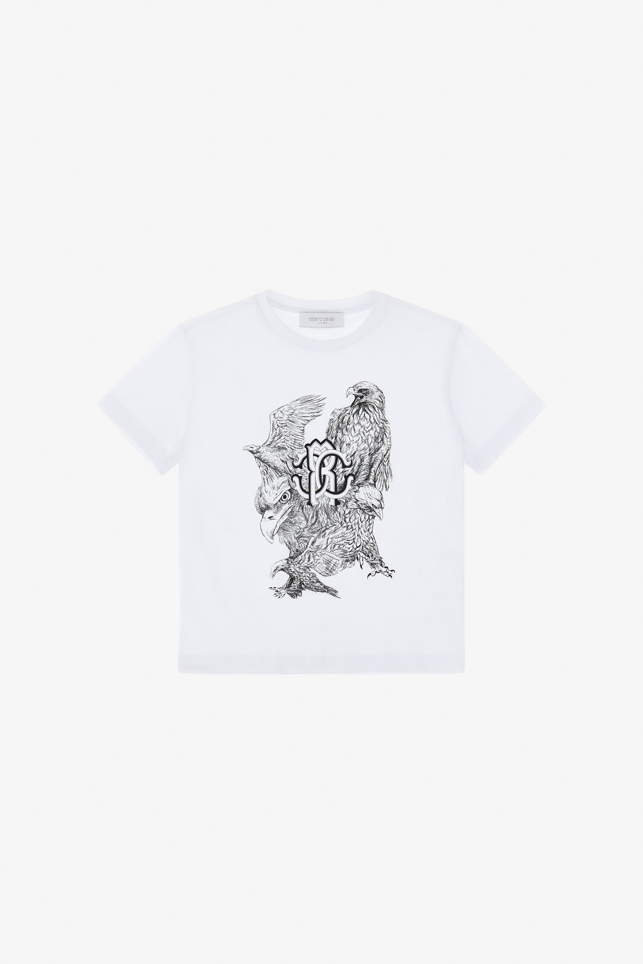 JU Printed T-shirt White TJT60U-JD001