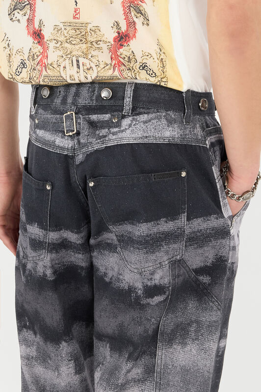 RC Pure Cotton Pants with Used Effect RC Pure Cotton Pants with Used Effect Black VNJ232-4NP69