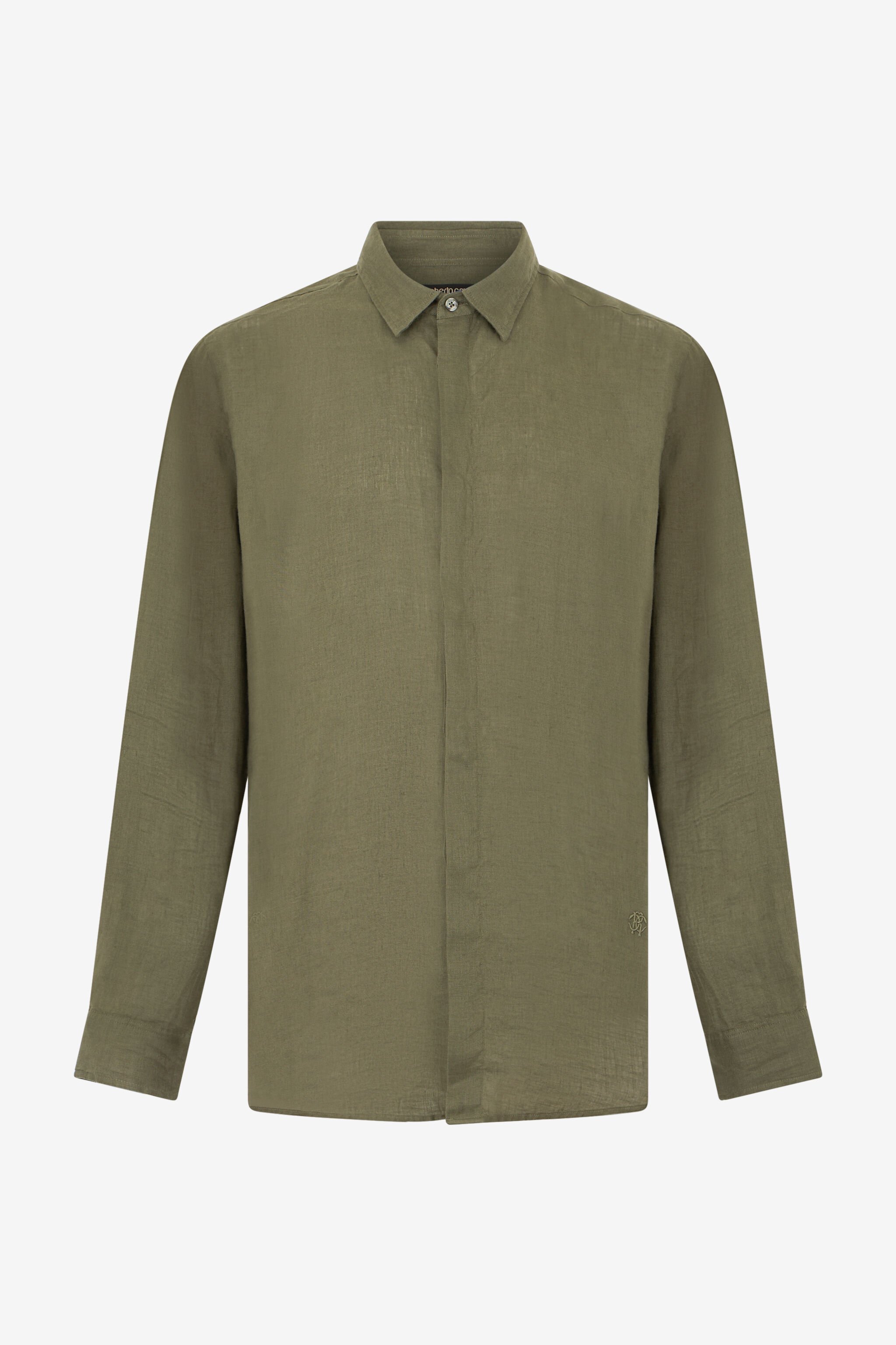 RC Chemise en Lin Vert Militaire BROWN SOT70M-LG032