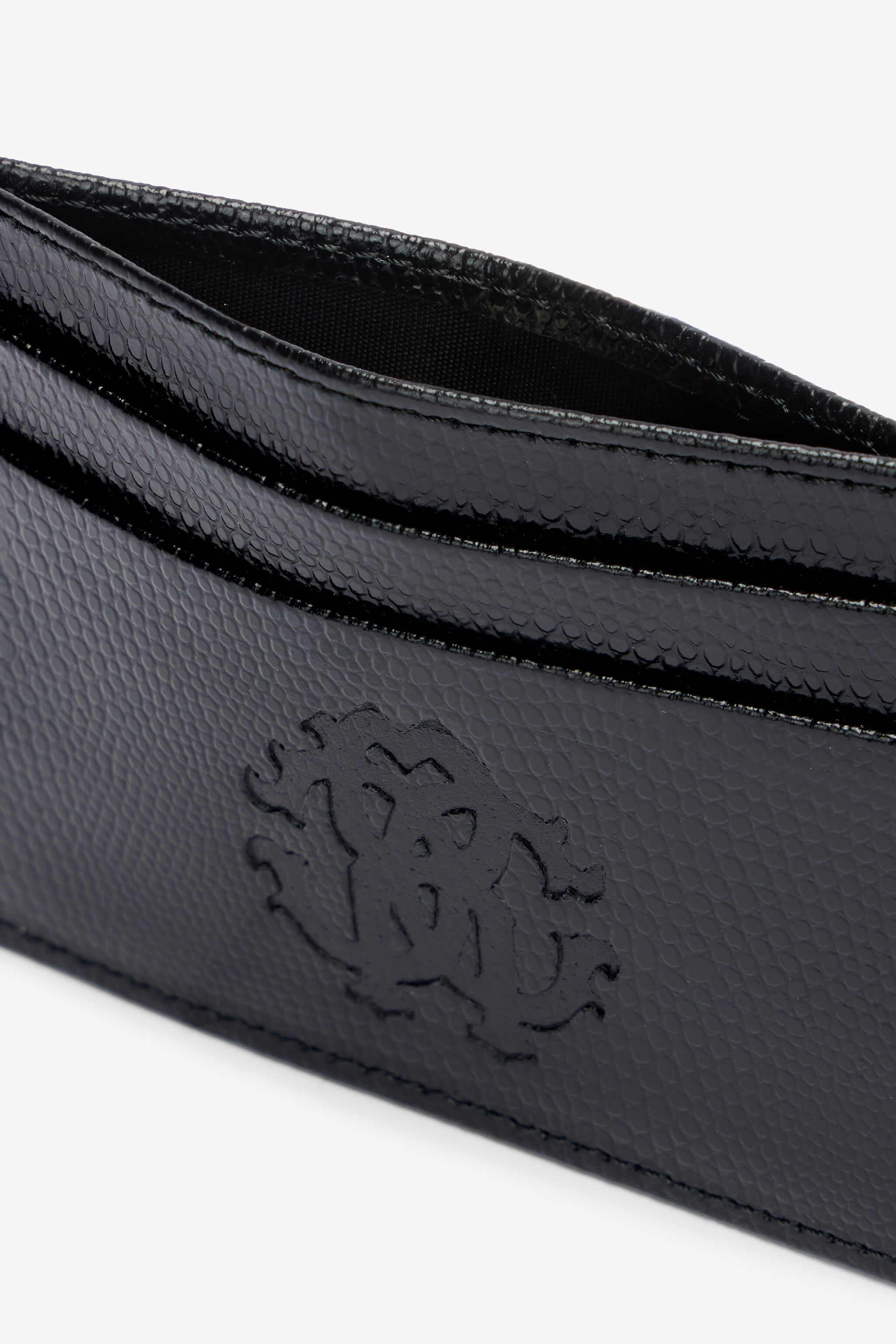 RC Woman Leather Card Case Nero OOA00E-PZ015