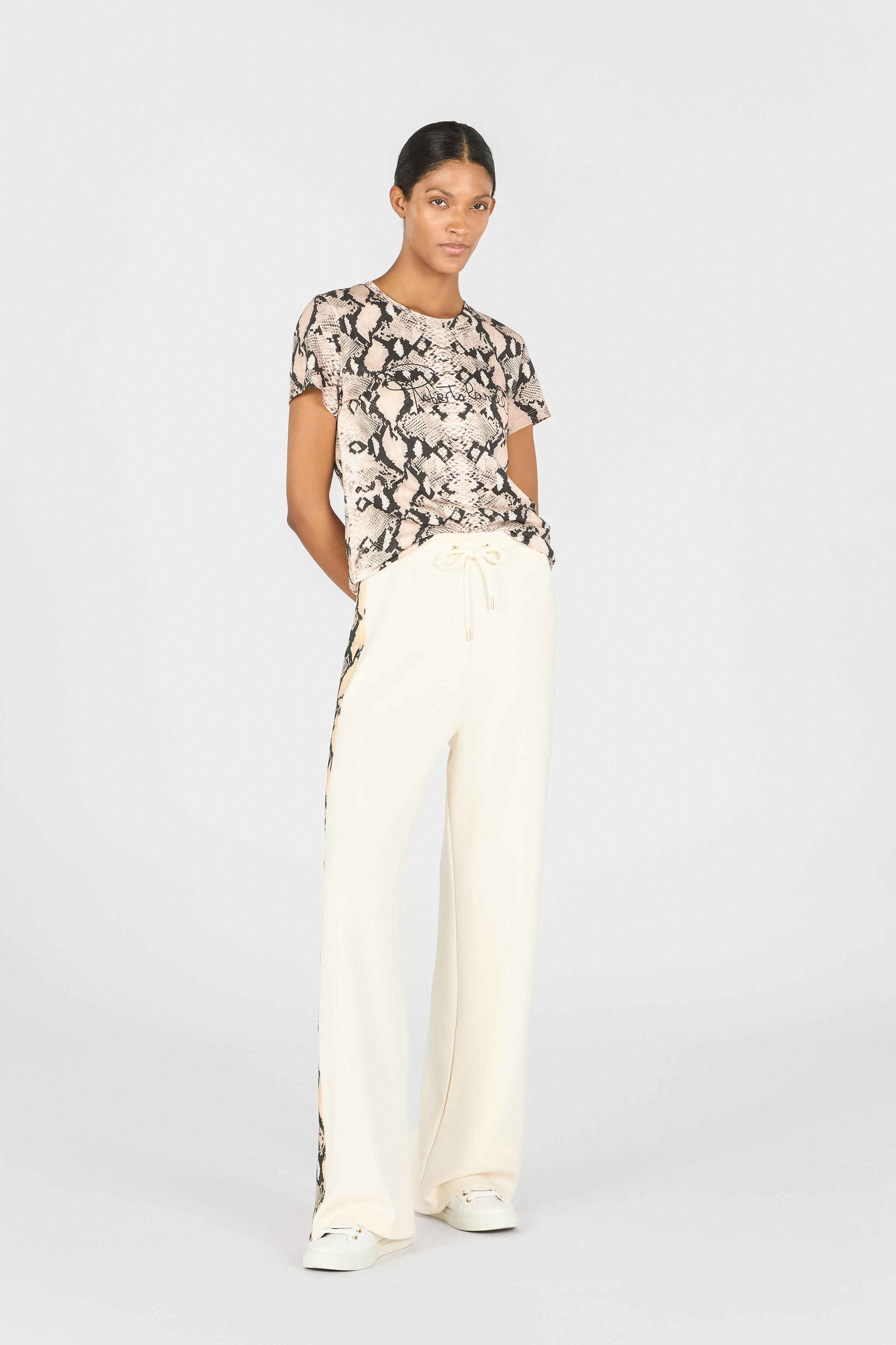 RC Python print T-shirt NATURAL PYTHON OOT60A-JFO61