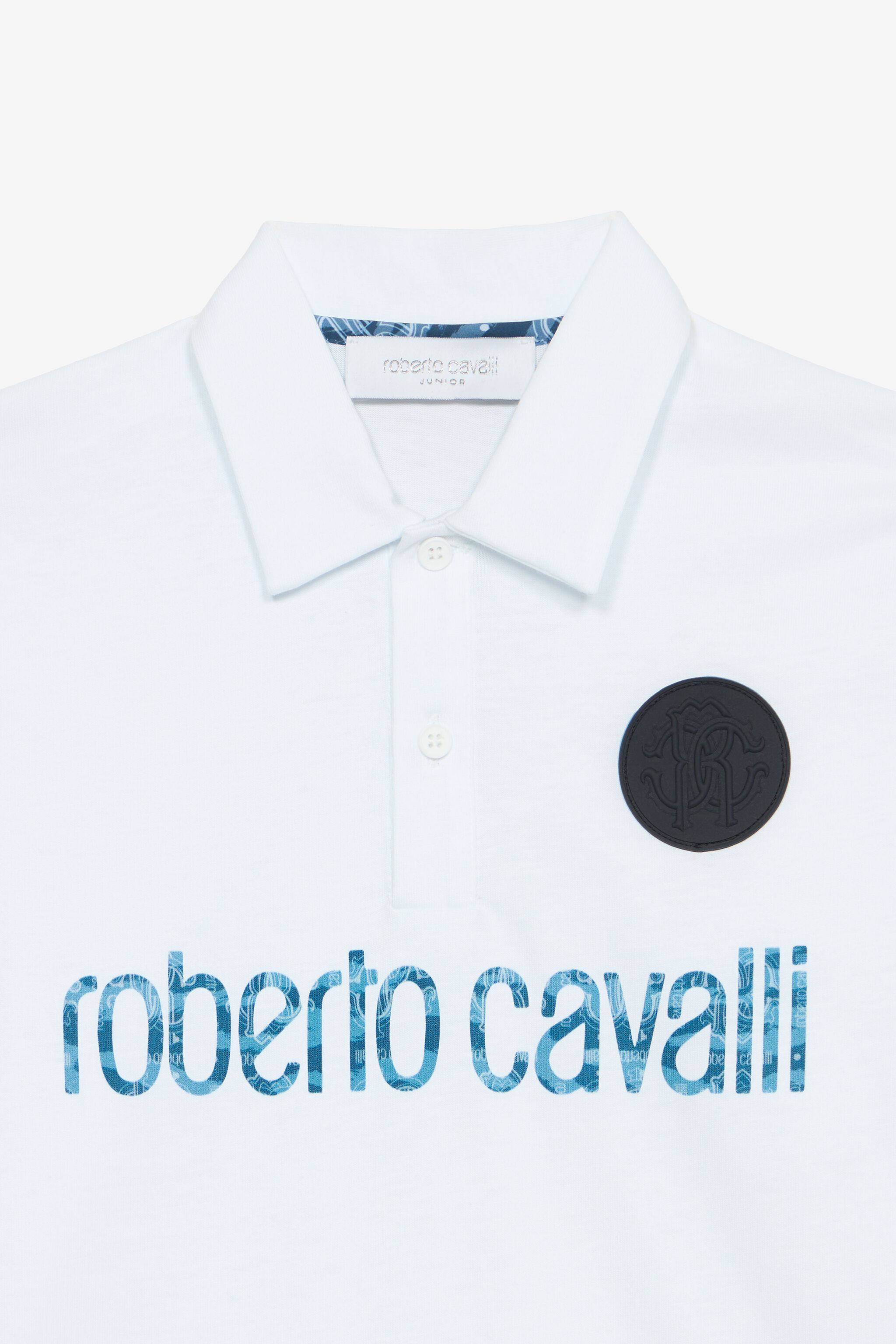 JU Polo Con Lettering E Patch Bianco UJT64C-JD001
