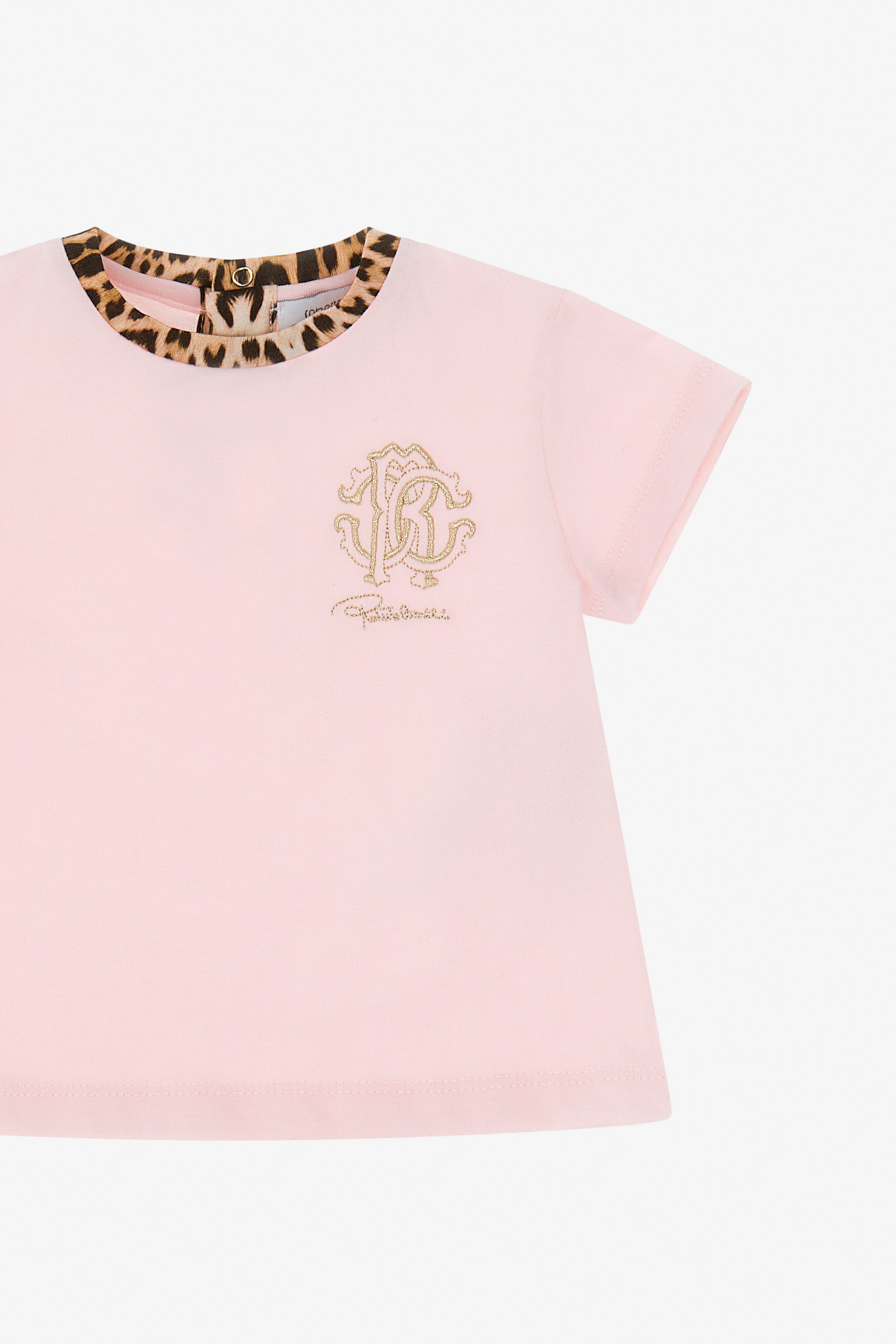 JU T-shirt con Logo RC Rosa TJT603-JD001