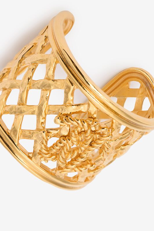 RC RC Monogram Cuff Bracelet Gold UWG005-AM001