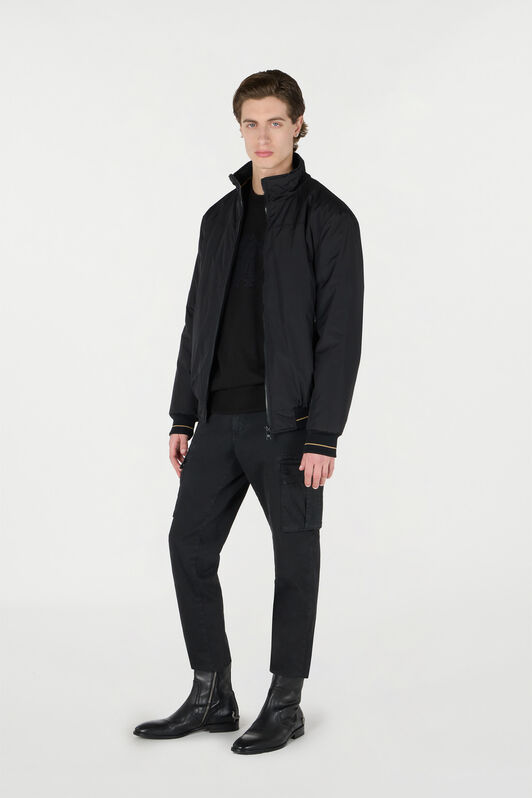 RC Padded Bomber Jacket with Zip Black OOT40A-SBO02