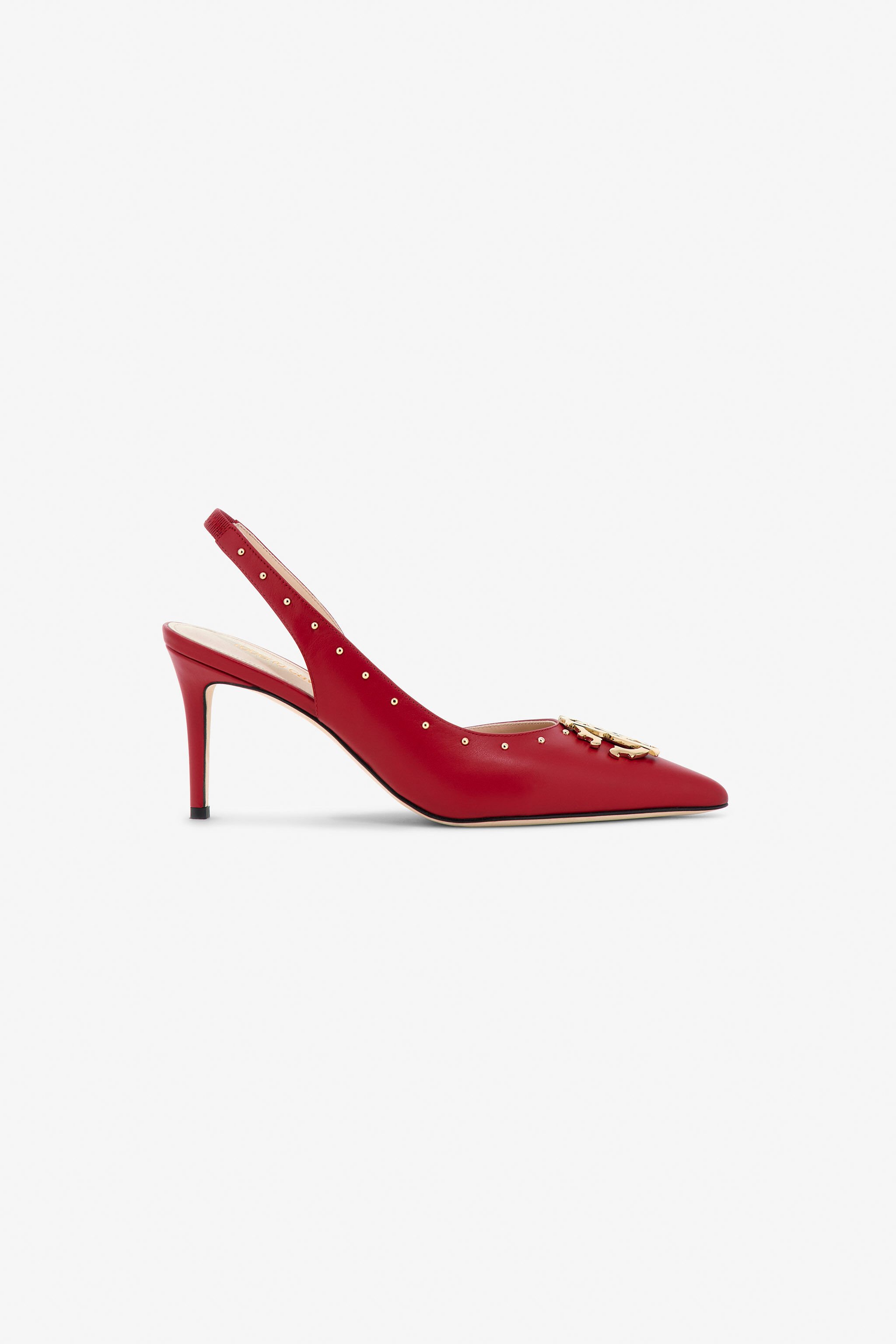 RC Leather Slingbacks Red OOS01E-PZ085