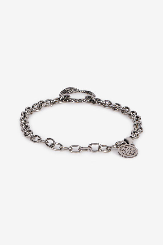 RC Bracelet With Snake Charm Silver URG004-AM258