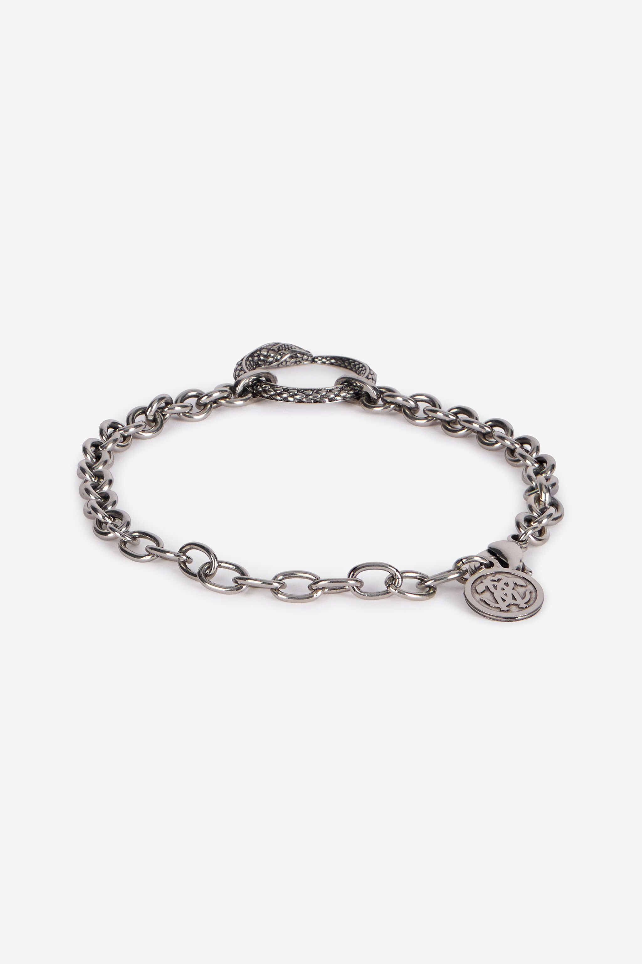 RC Bracelet With Snake Charm Silver URG004-AM258