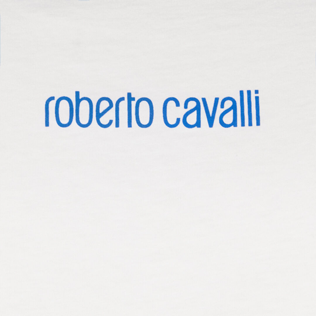 RC Cotton T-Shirt with Dragon and Logo White VRT62F-JD060