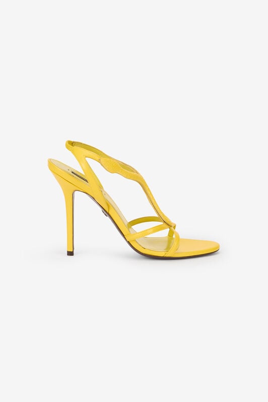 RC Ledersandalen mit Schlangenmotiv YELLOW WQS012-PZ319