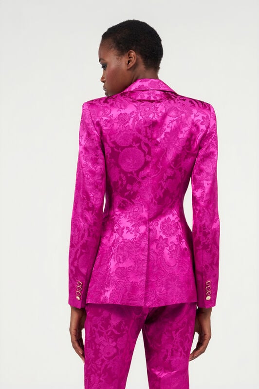 RC Blazer with Florentine Flowers Jacquard motif FUCHSIA WQT401-TJ033