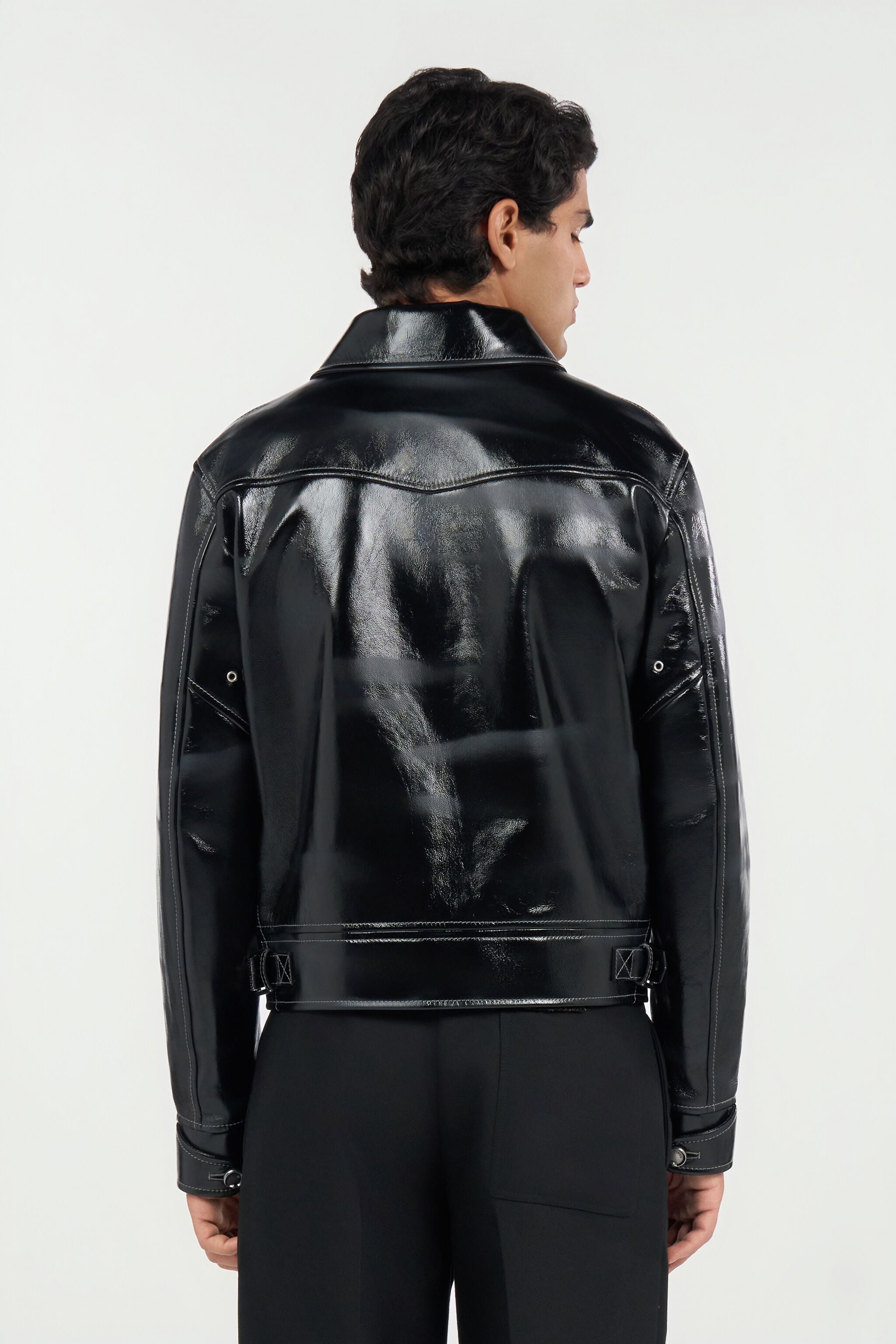 Leather Jacket in BLACK for Men | Roberto Cavalli®