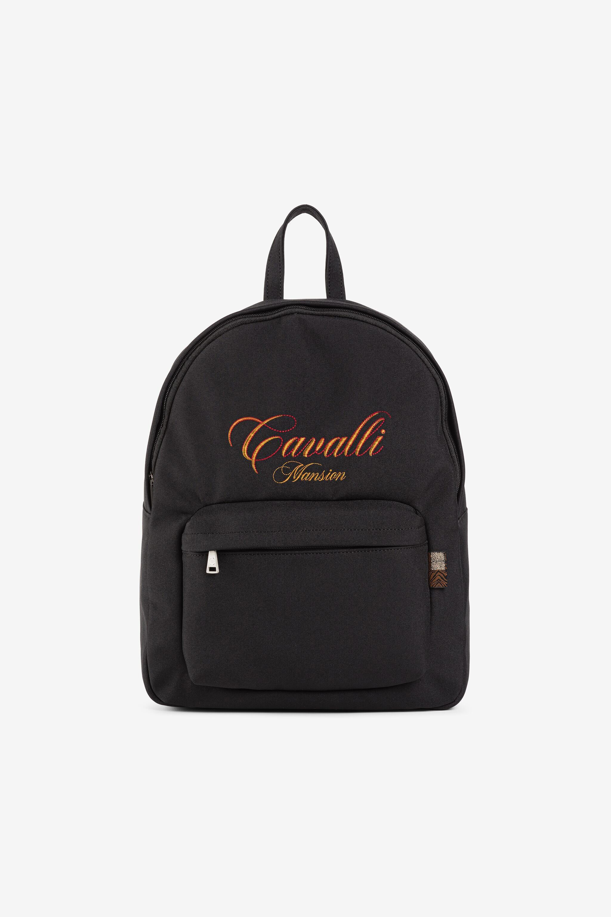 JU Logo-Embroidered Backpack NERO 191101 PJB038-SB040