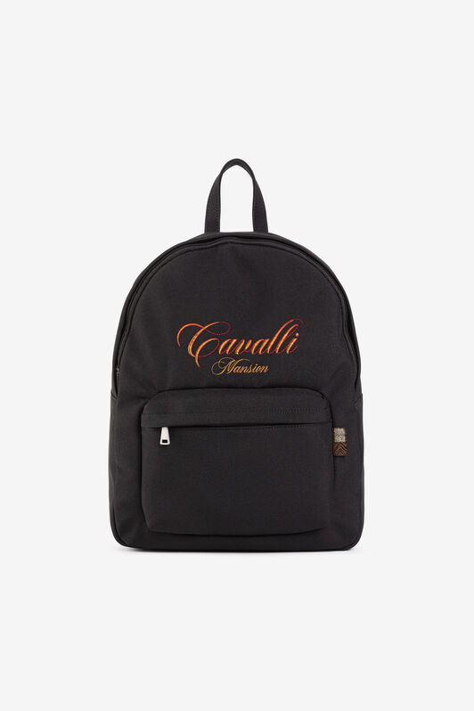 JU Logo-Embroidered Backpack JU Logo-Embroidered Backpack NERO 191101 PJB038-SB040
