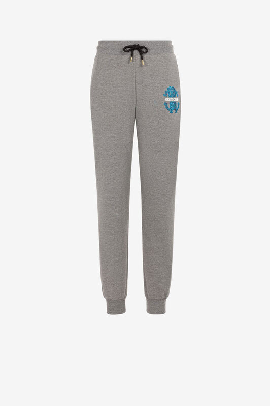 RC RC Monogram-Print Cotton Sweatpants RC RC Monogram-Print Cotton Sweatpants Gray JST23C-CF050