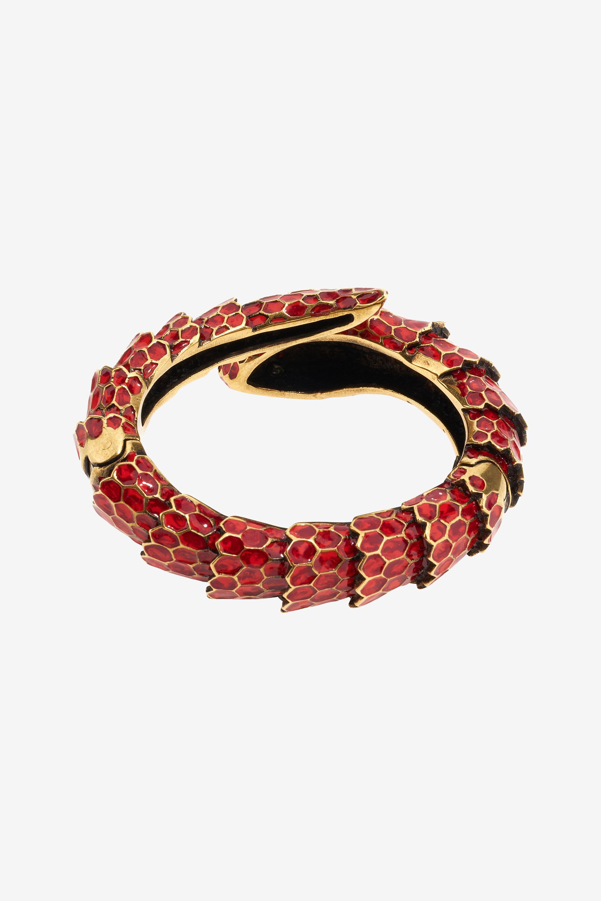 RC Bracelet with snake and crystals Red SKG002-AM072