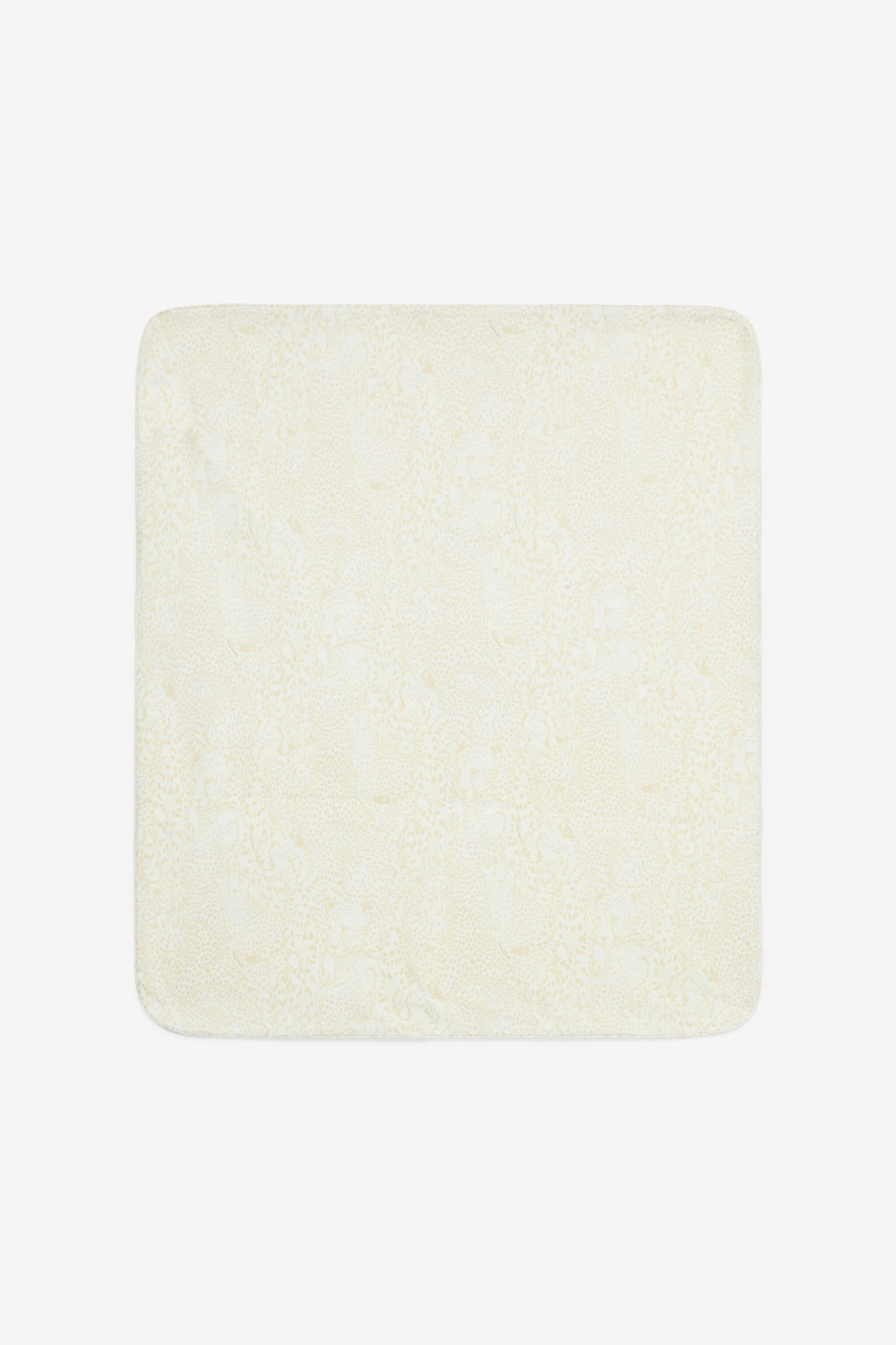 JU Coperta Con Stampa Ghepardi Avorio UJT802-JD001
