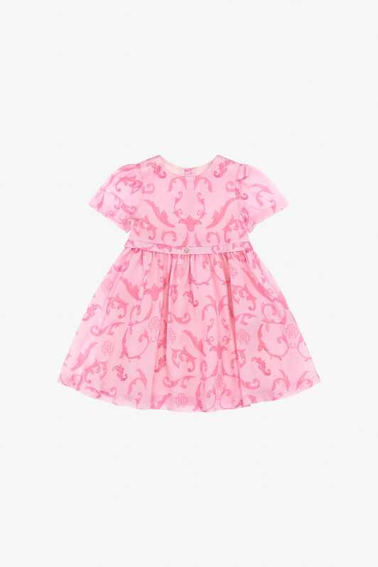 JU Abito con stampa Rosa SJT171-HQL96