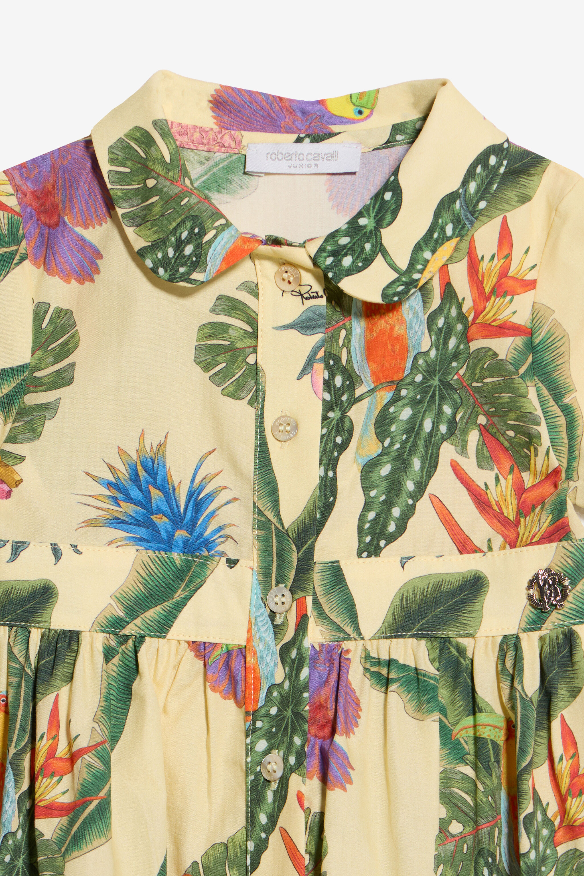 JU Kleid mit Tropicana-Print JU Kleid mit Tropicana-Print YELLOW WJT109-7MR12