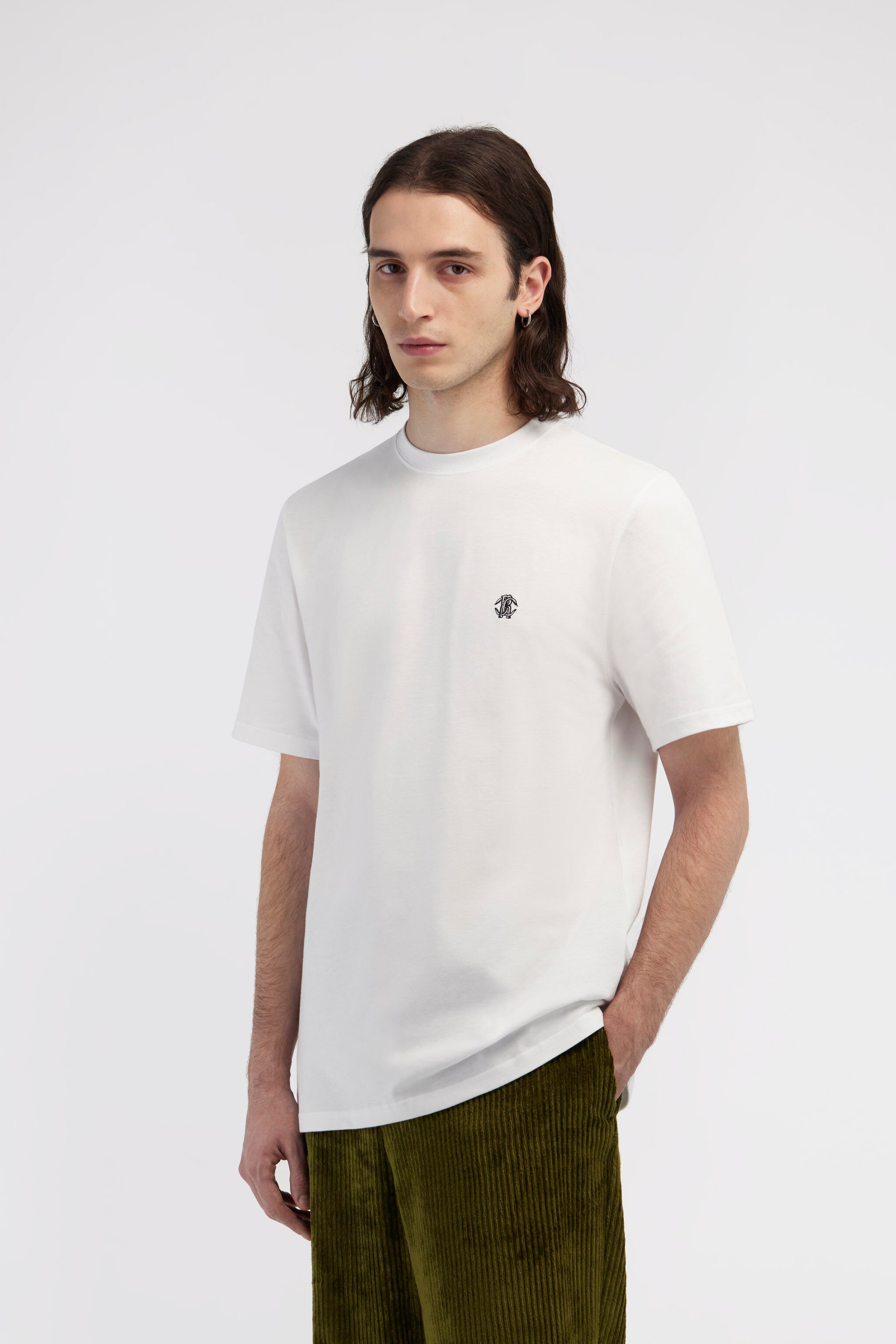 RC T-shirt with Monogram RC Weiß SRT61A-JD060