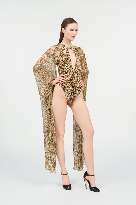 RC Costume Intero Stampa Baby Jaguar RC Costume Intero Stampa Baby Jaguar BROWN WQW003-HVR31