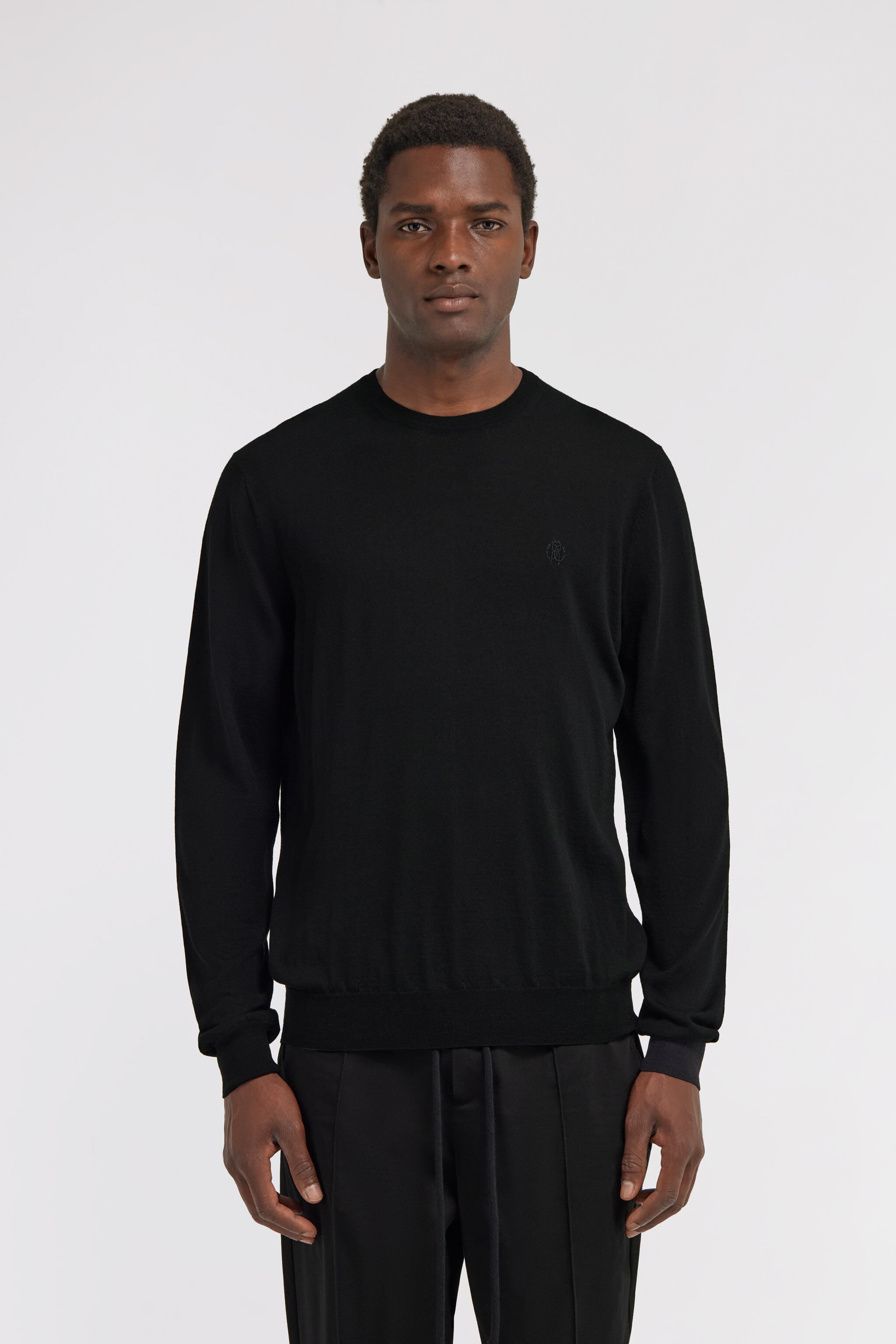RC Maglione girocollo Nero SRM620-MA006