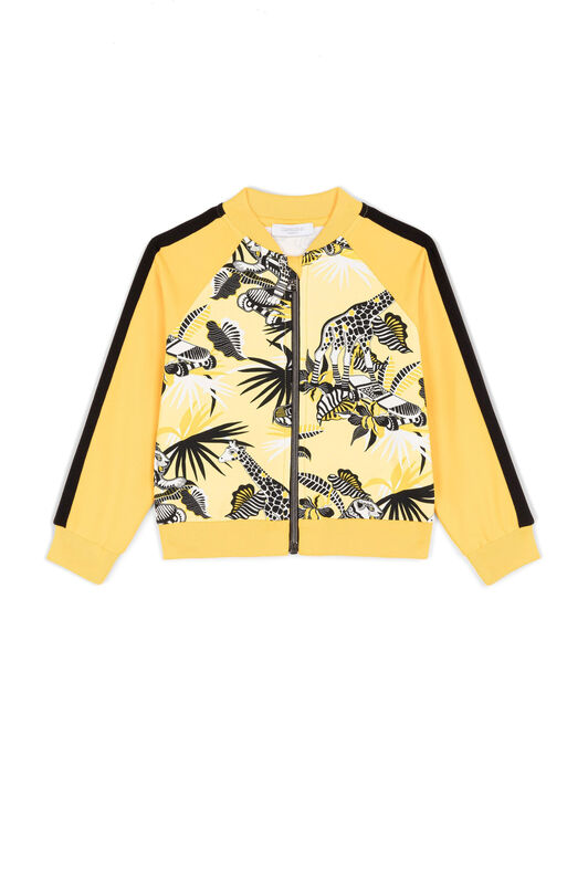 JU Giraffe-Print Bomber Jacket Yellow MJT90A-FOB62