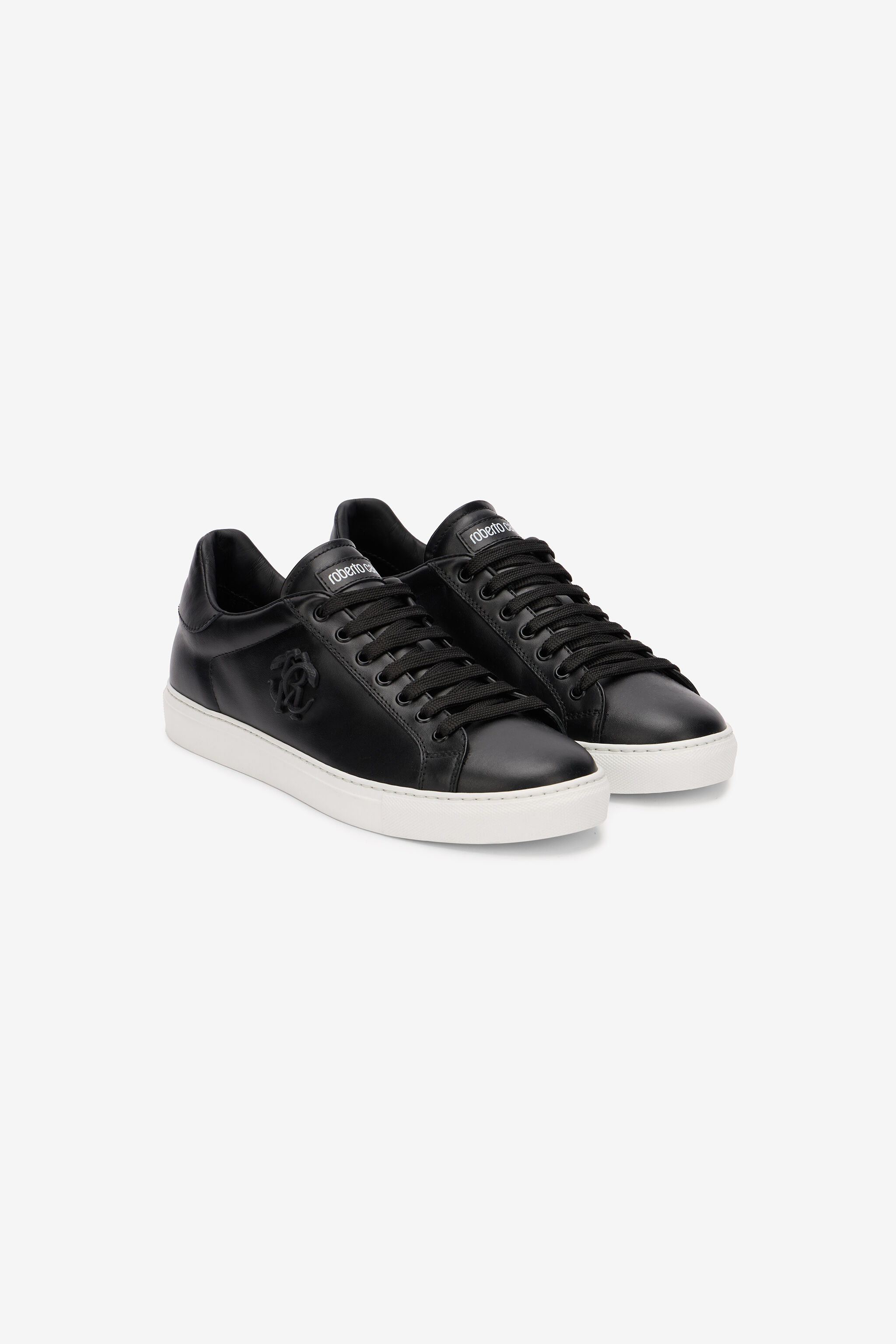 RC Black Sneaker With Embossed Monogram RC BLACK SOS00K-PZC15