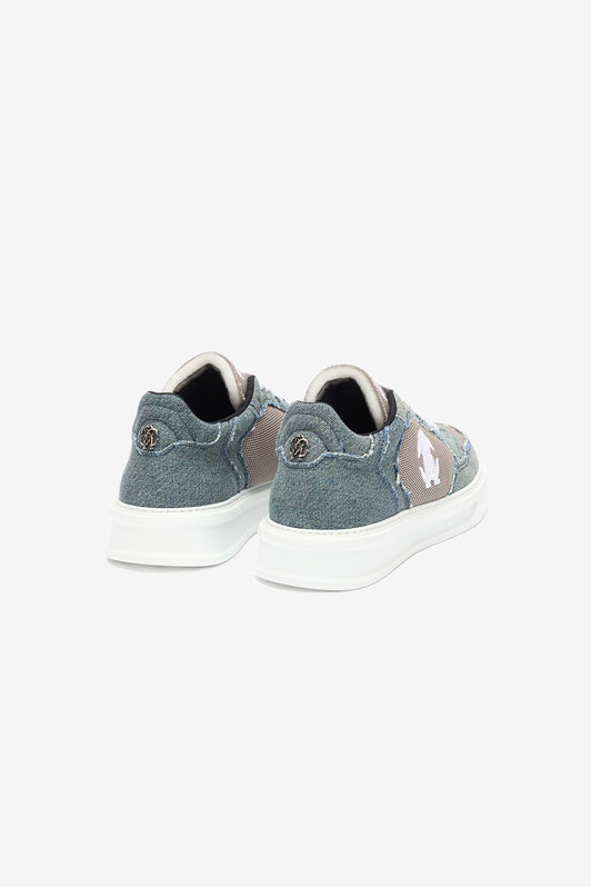 RC Denim And Mesh Sneakers Gray URS076-DL001