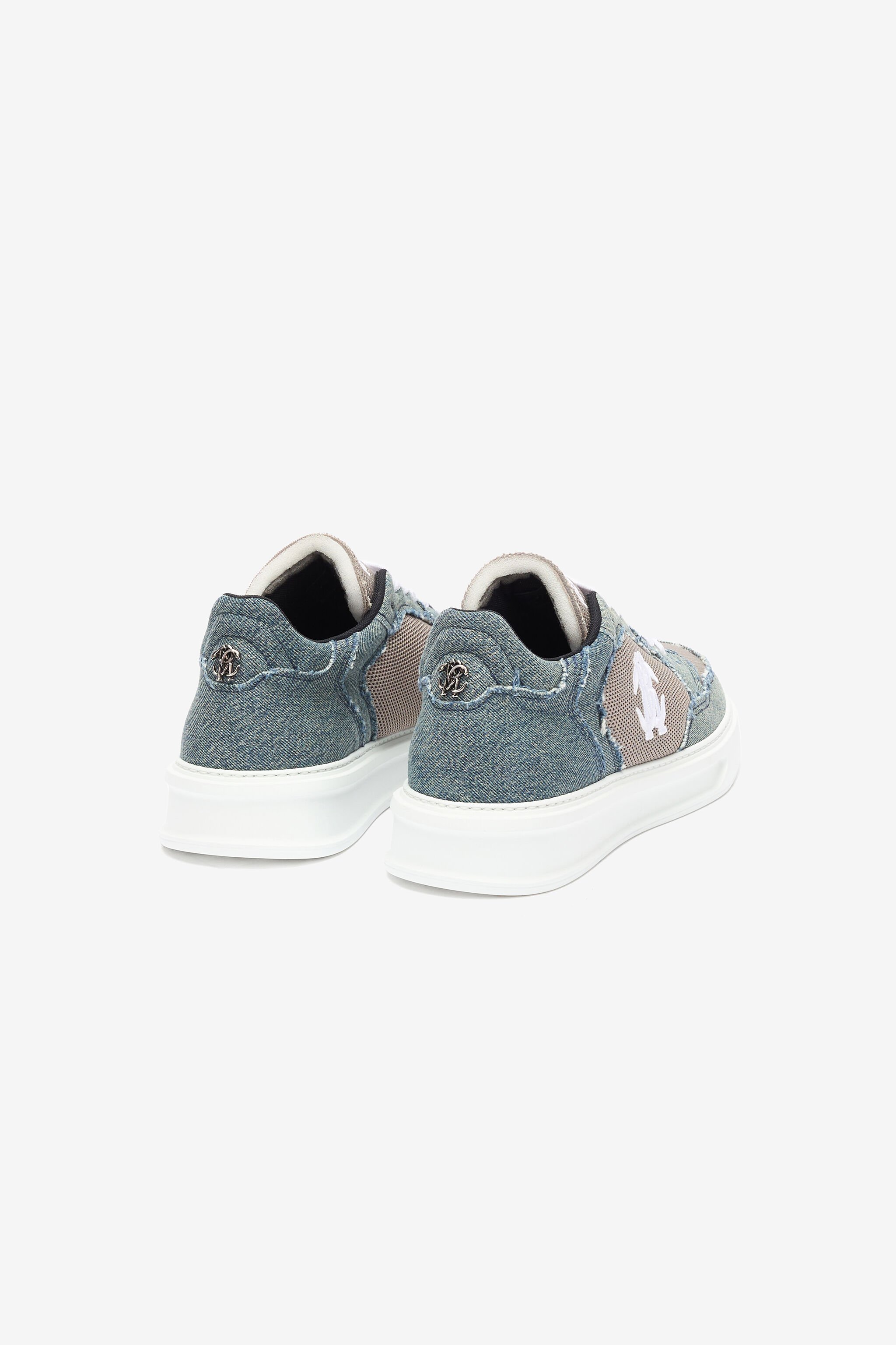 RC Denim And Mesh Sneakers Gray URS076-DL001